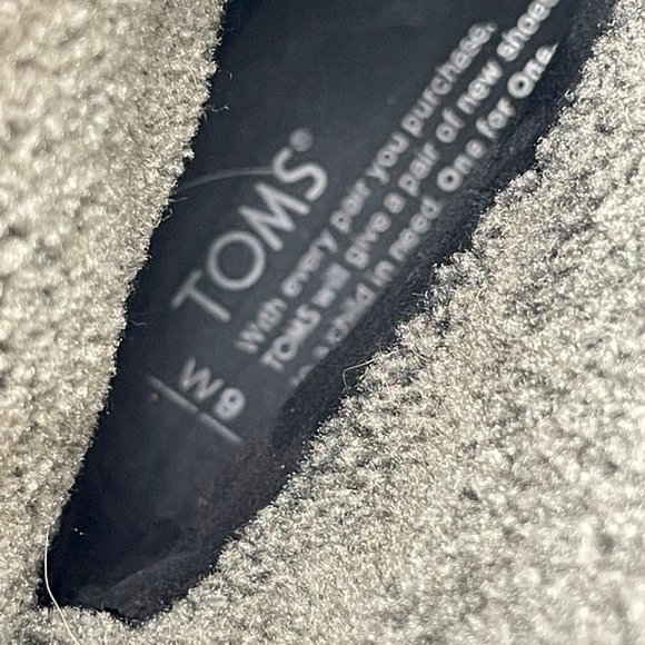 TOMS Nepal Mixed Woven Fleece Lined Suede Moccasin Boots - Picture 9 of 10